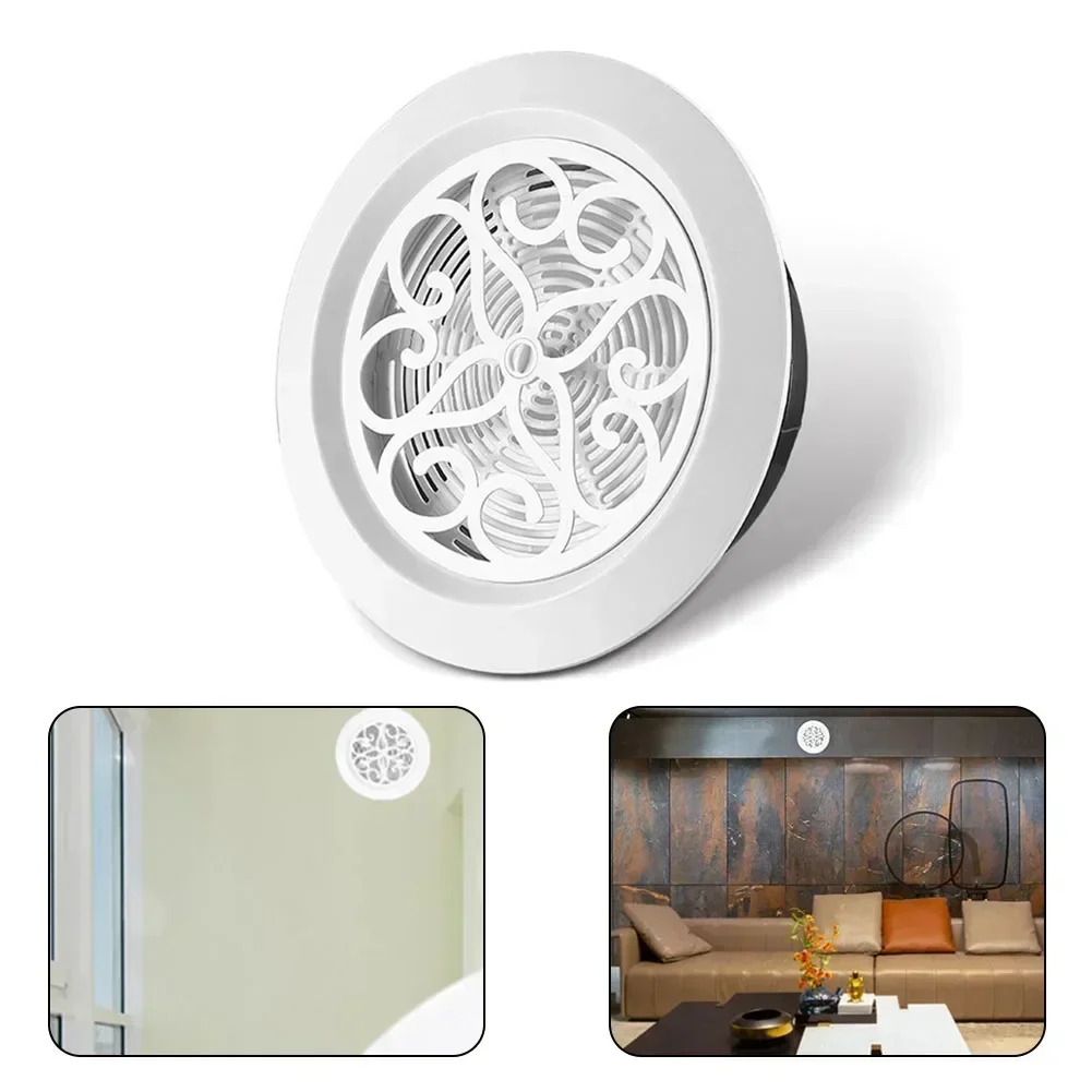 

ABS Round Air Vent Cover Adjustable Decorative Ventilation Grill Outlet Ducting Ceiling Wall Hole Air Vent Grille Louver