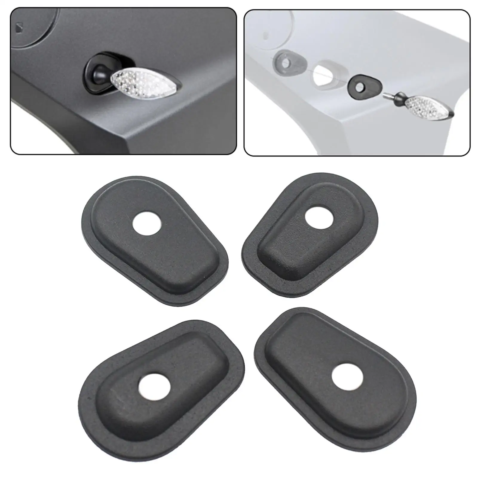 4Pieces Turn Indicator Spacers Fit for Kawasaki Klr 650 Z250 Z300 Z1000