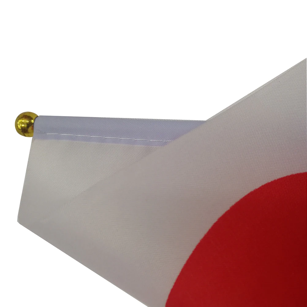 

100pcs Hand Held Flags Durable Polyester Japan Stick Flag Country Flags On Stick For Party Festival Decoration Red