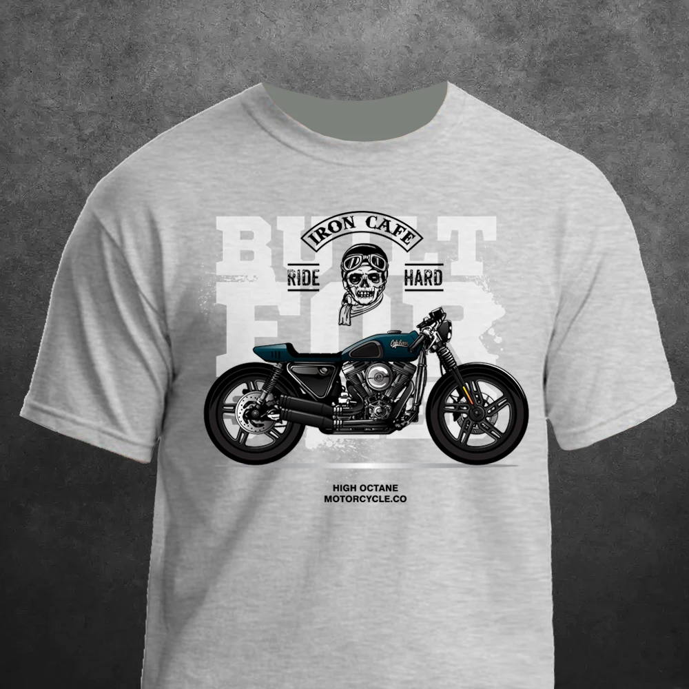 T Shirt Man Motorcycle Motorbike Art Vintage Rebel Riders Outlaw Racing Summer Casual Printing Short Comfortable O-neck