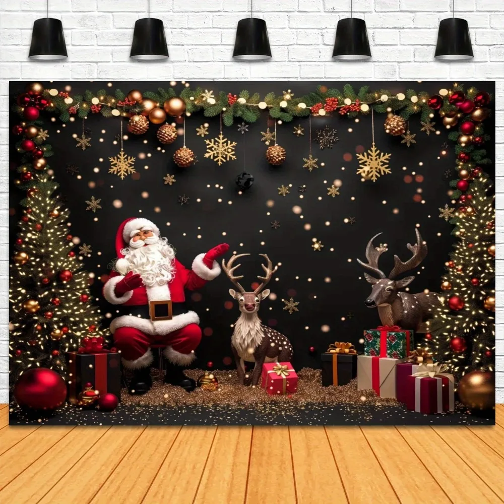 Frohe Weihnachten Fotografie Hintergrund Banner Mehrzweck, geeignet für Allzweck Urlaub Party Dekorationen