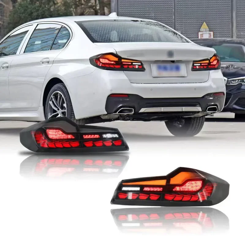 

Car Taillights For 5 series G30/G38 20 17-2022 LED Lights Dragon Scale Style Turn Signal Running Lights