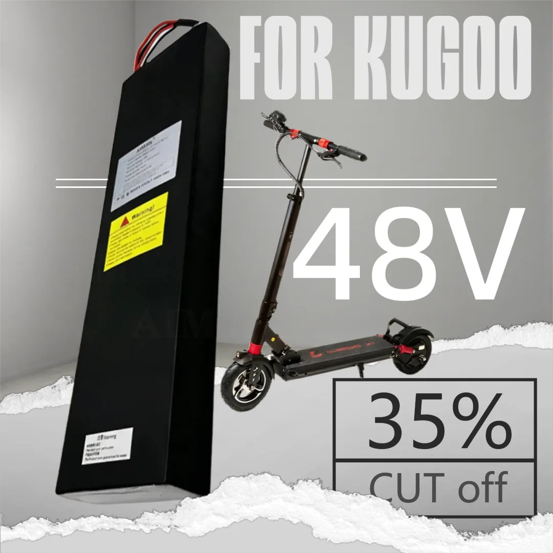 

100% New Lithium Battery Pack 48V 17.5Ah Rechargeable Battery with BMS For Kugoo X1/X1 Plus Electric Scooter Battery