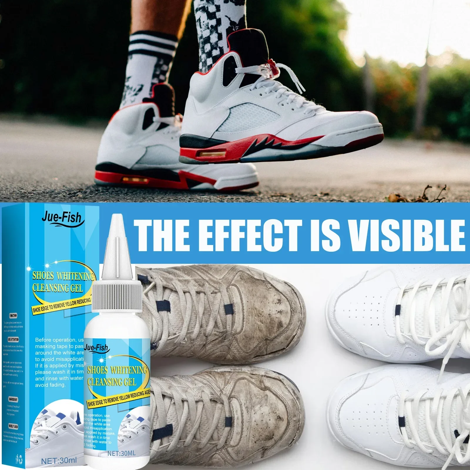 White Shoes Cleaning Gel Stain Dirt Remover Shoe Washing Sneaker Whitening Cleaning Remove Yellow Edge White Shoes Cleaner Kit