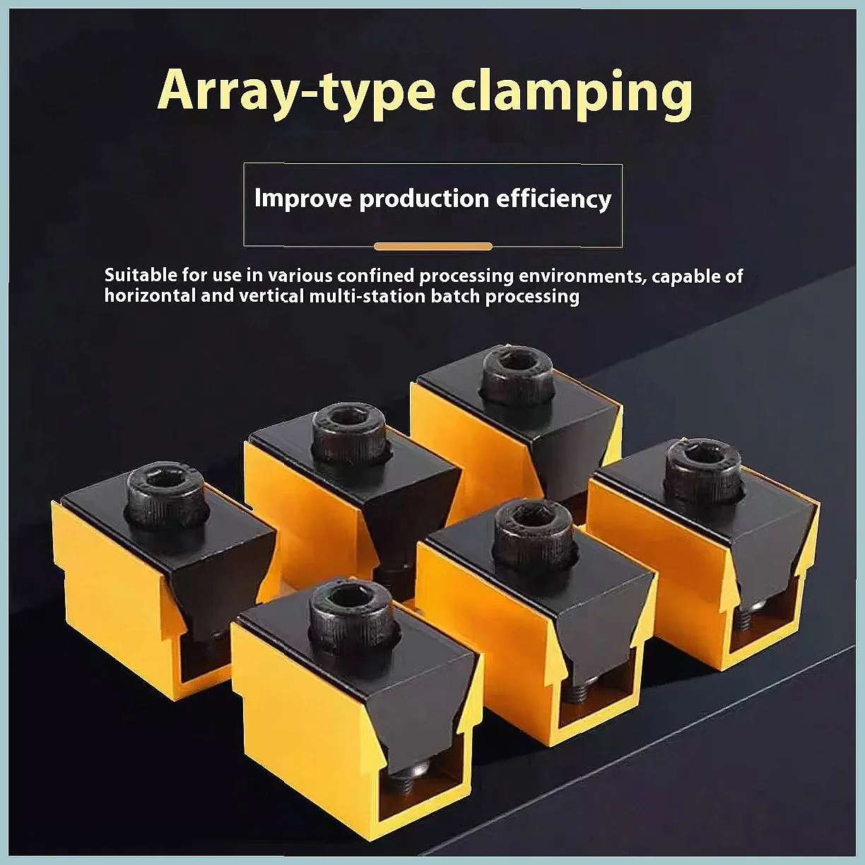 CNC Pneumatic Precision Fixture Multi-Station Inclined Wedge Expansion Clamping Block for Machining Center Vise