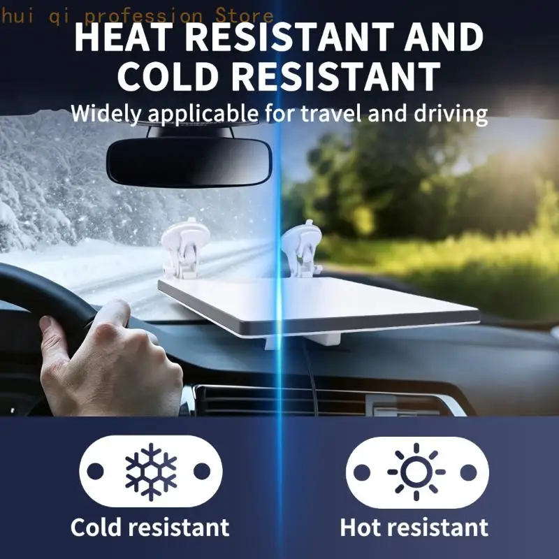 Car Dashboard Mount for Vehicles with a Repositionable Suction-Cup Design, Portrait or Landscape Viewing, and Dashboard or