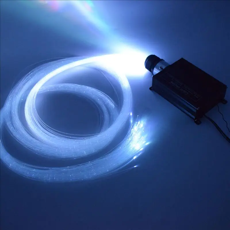 New Arrive 16W RGB LED Light Engine With Sparkle Flash Point PMMA Fiber Optic Cable For Restaurant Bar Decoration