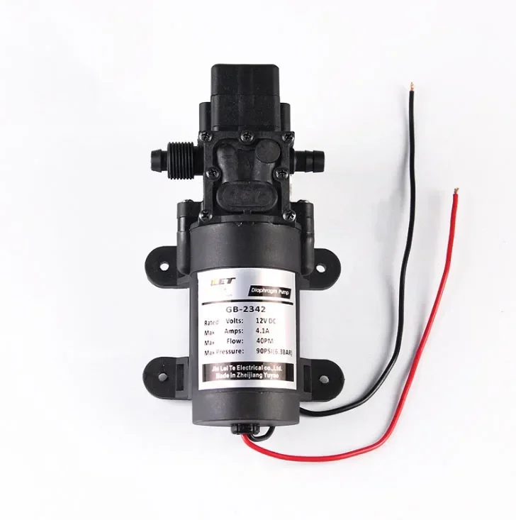 DC 12V 130PSI 6L/Min Water High Pressure Diaphragm Self Priming Pump 70W New J16 19 Dropship