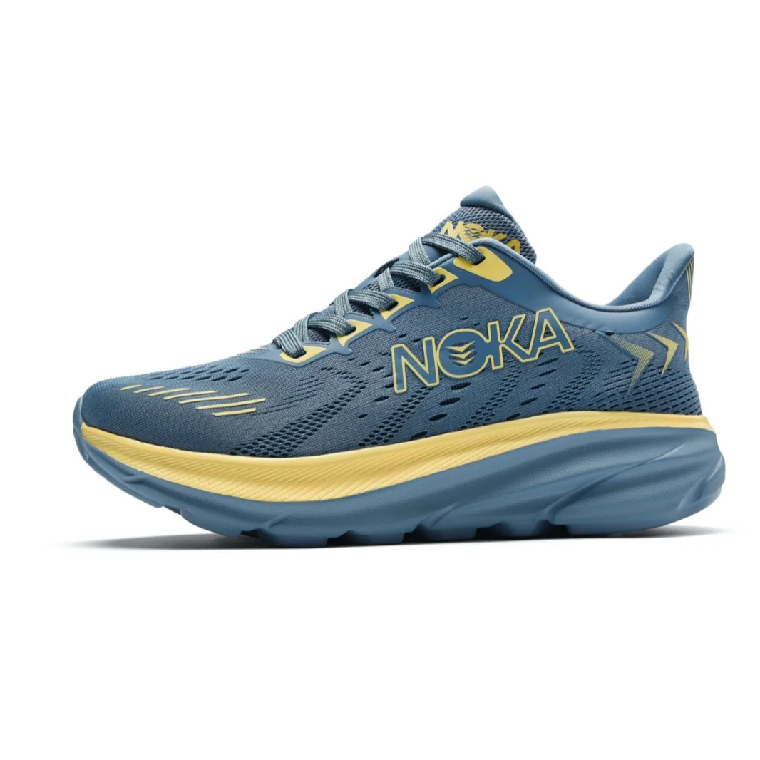 Men's Running Shoes Jogging Breathable Mesh Cushioning Non-Slip Outdoor Luxury Shoes Couple Trainer Race Sneakers Off-Road Shoes