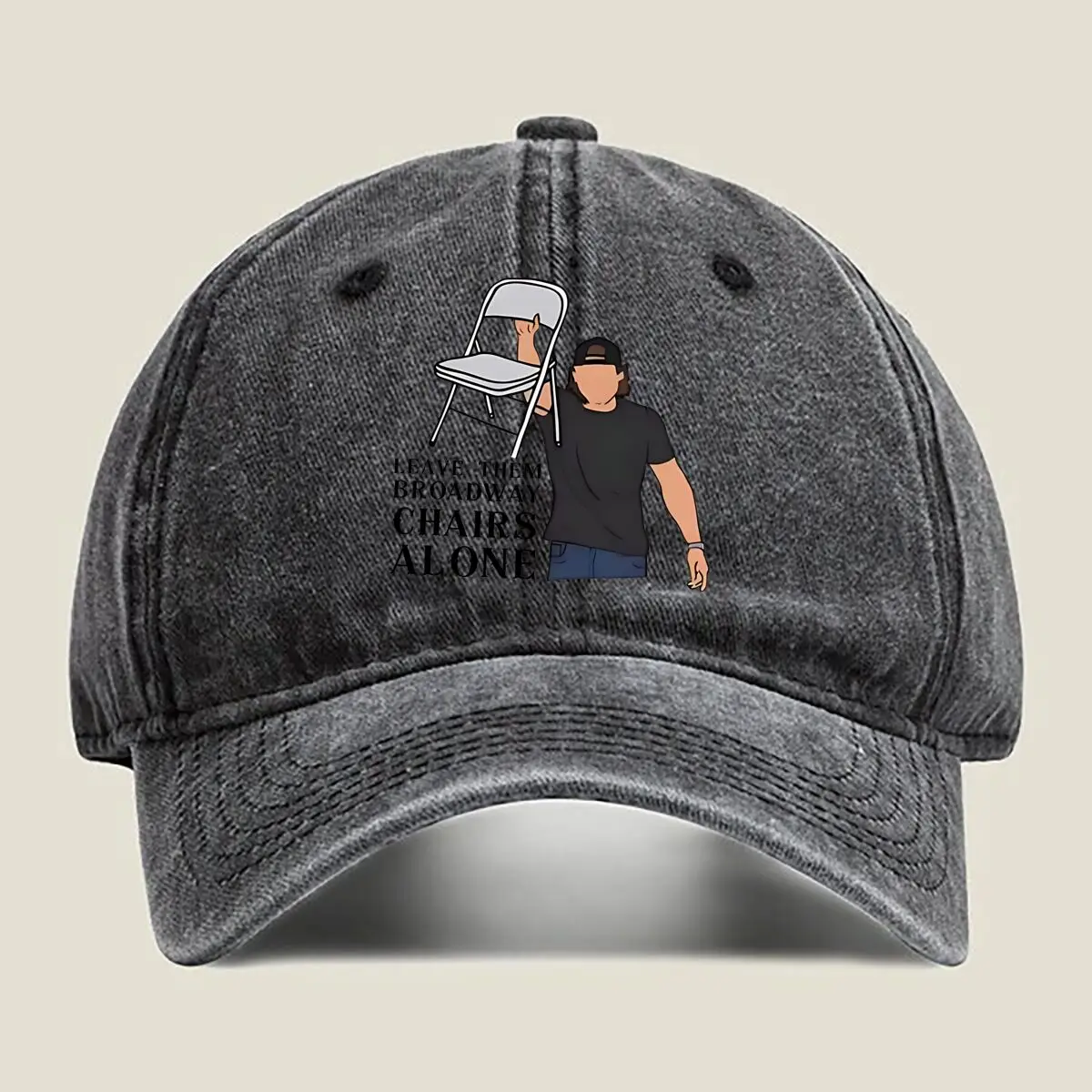 

Broadway Chairs Protest Art Washed Baseball Cap