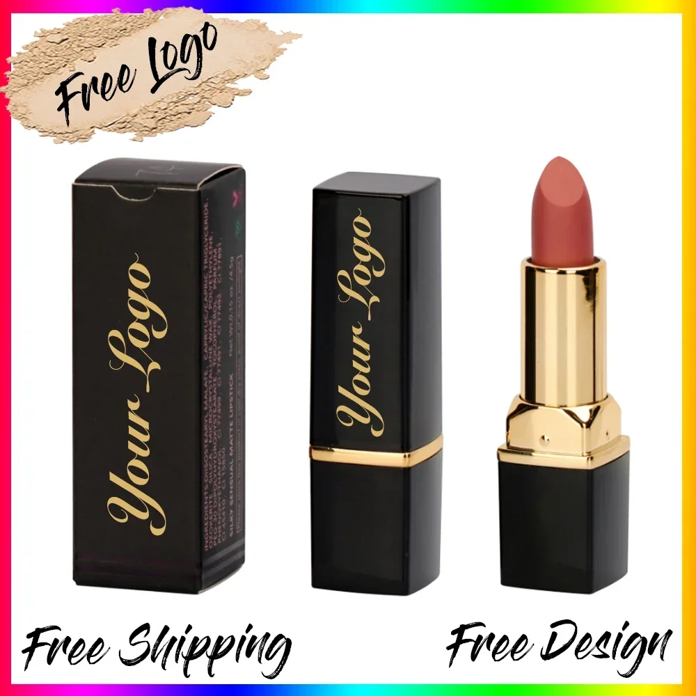 Vegan Lipstick Private Label Waterproof Vendor Cream Lipstick Velvet Matte Cute Lipstick Private Label