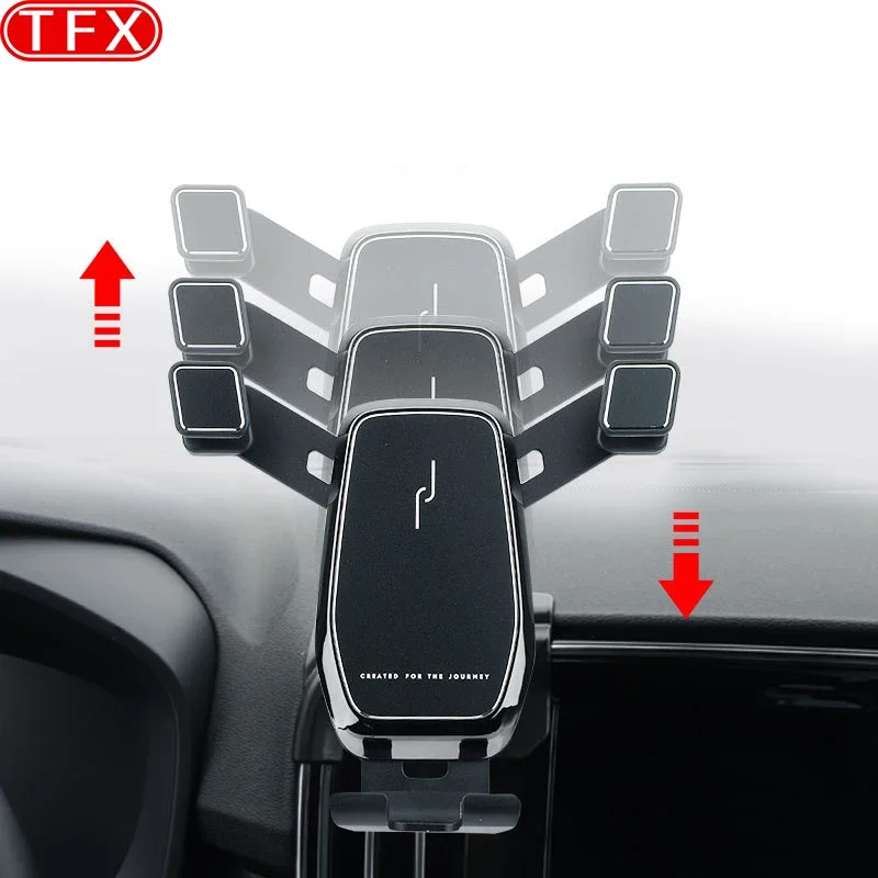 For Volvo XC40 2020 2021 2022 Car Styling Mobile Phone Holder Air Vent Mount Gravity Bracket Stand Auto Modified Accessories