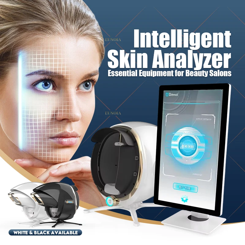 MOJI Plus 3D AI Skin Analyzer Facial Scanner Comprehensive Skin Problem Detection Diagnosis Beauty Equipment 21.5-Inch Screen