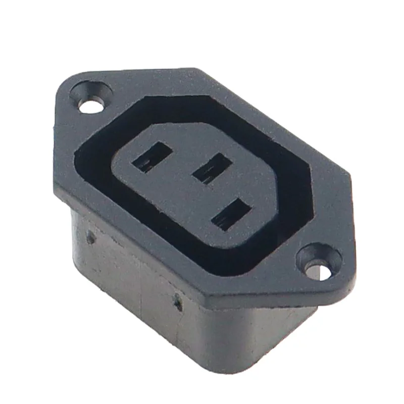 IEC320 C14 C13 Electrical AC Socket 3 Female Male Inlet Plug Connector 3pin Socket Mount