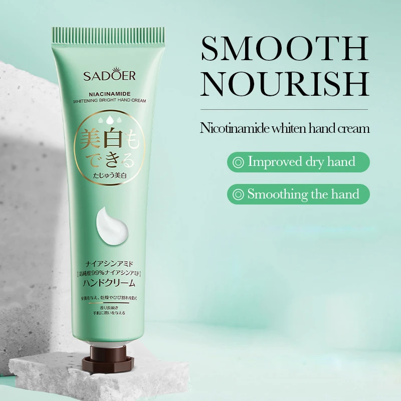 1/2/3/5 قطعة SADOER نيكوتيناميد كريم اليد ترطيب تبييض مكافحة التجفيف إصلاح كريمات اليد الأيدي السفر حجم العناية بالبشرة