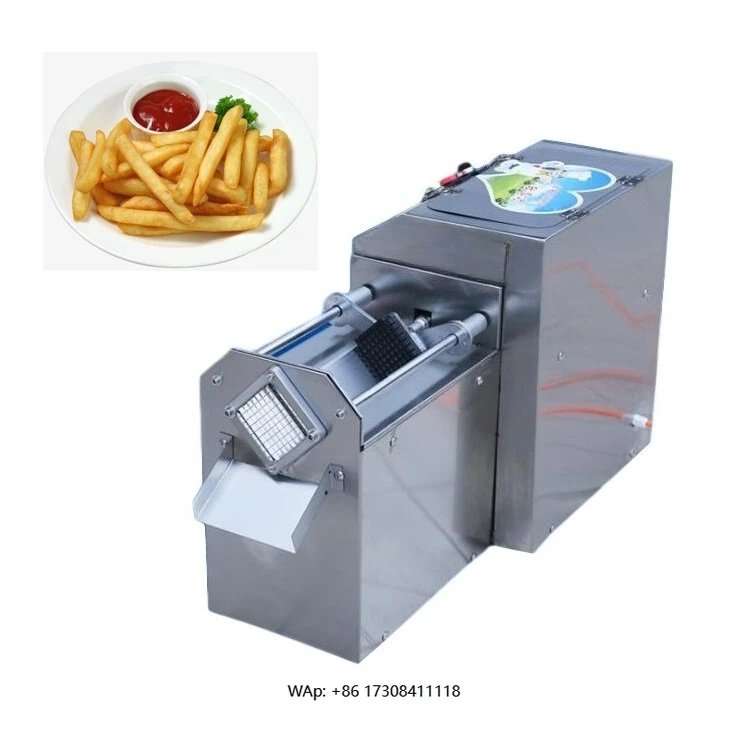 Industrial potato peeler French fries cutter