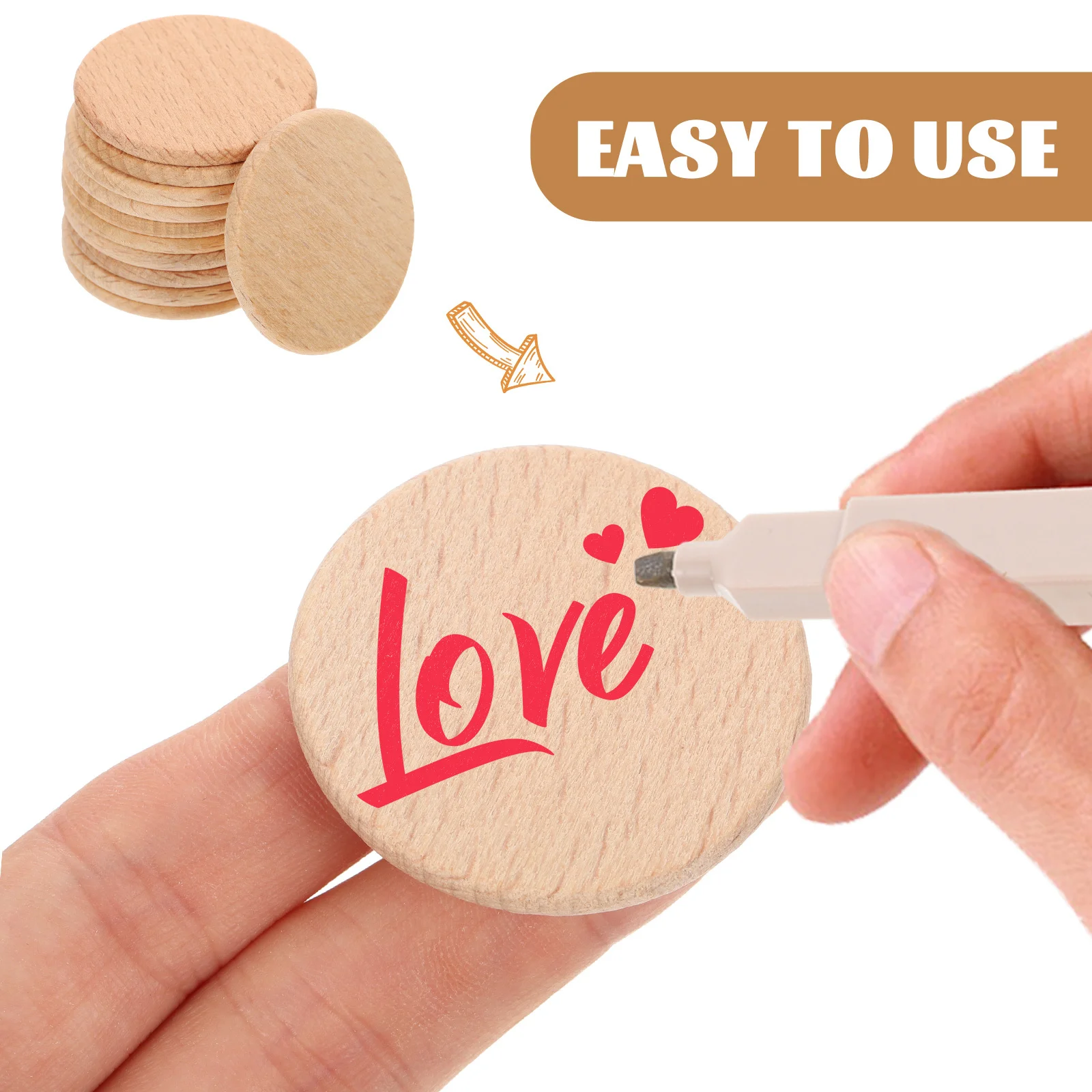 50 قطعة خشب الزان جولات الطبيعية لم تنته ريفي القواطع DIY بها بنفسك الحرف ديكور للمنزل جدار نافذة الجدول مشروع الفن الزخرفية