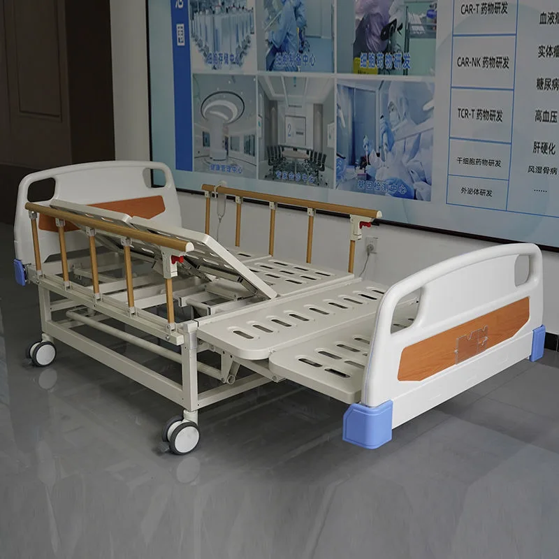 سرير مستشفى لكبار السن مع مرحاض متعدد الوظائف، سرير طبي من الفولاذ عالي الكربون، للاستخدام المنزلي للمريض مع تواليت #3