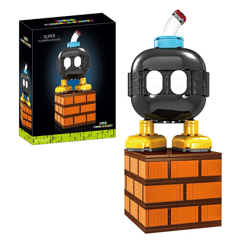 Super Mario Bros Base Bouwstenen Yoshi Luigi Ster Gemonteerd Vraagteken MOC Game Model Mario Mini Baksteen Speelgoed Voor Kinderen Gift