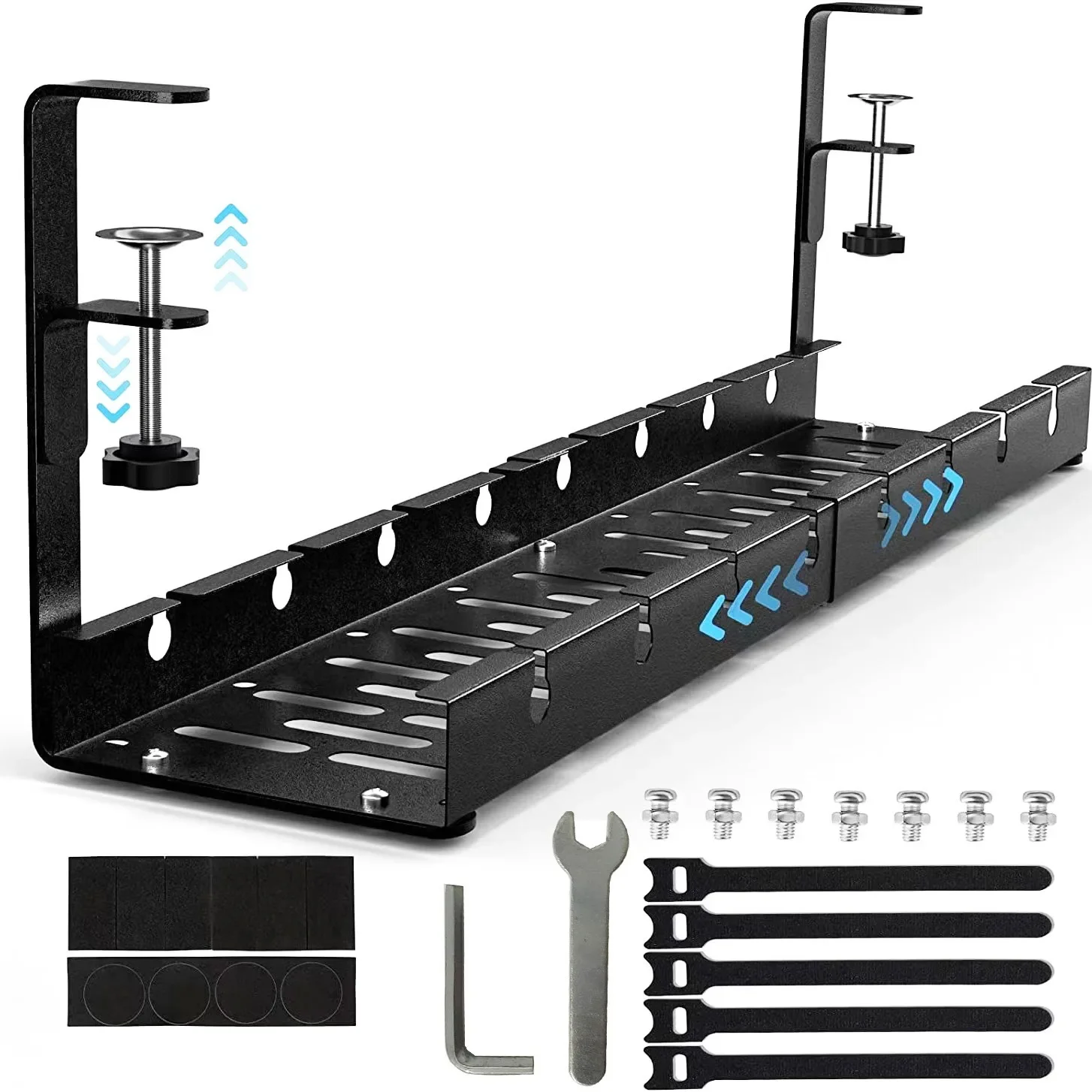 

Table Bottom Cable Rack No Punching Plug-in Board Cable Manager Power Strip Hidden Basket Power Data Cable Storage