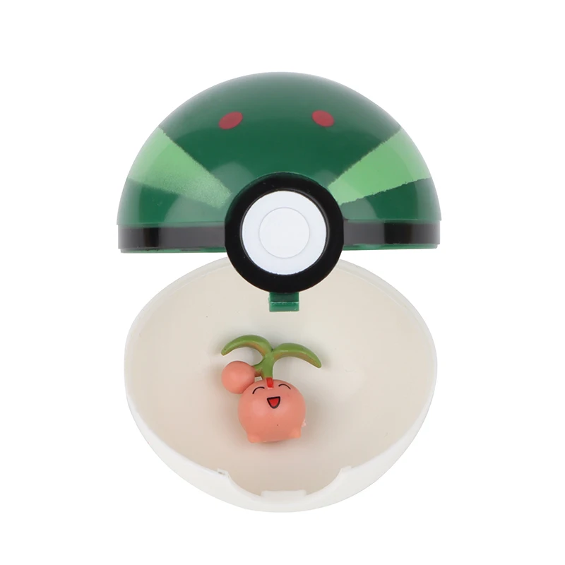 Funny Joy Pokemoning Toys 7Cm Elf Ball 2-3cm Anime Action PokeBall Figures Monster Toy Model Dolls Children Christmas Gift