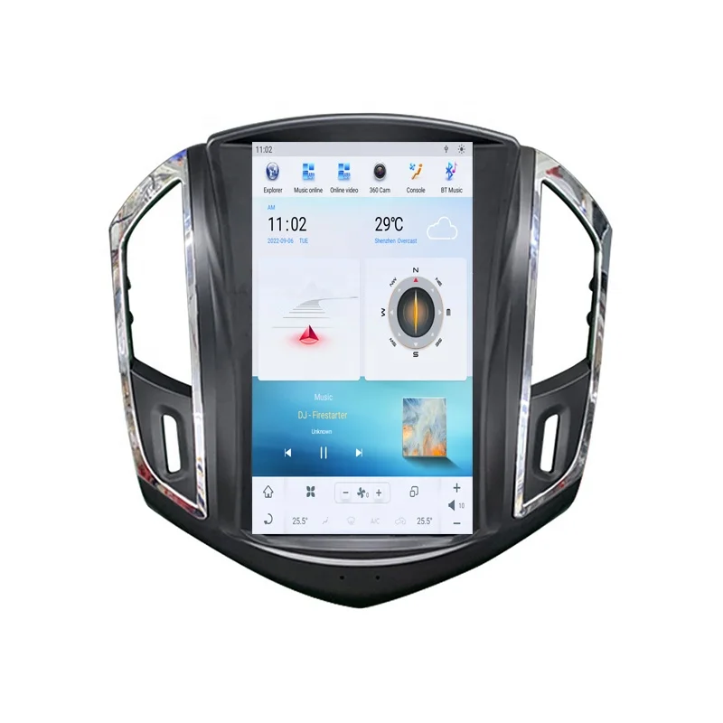 راديو سيارة أندرويد 11 مقاس 9.7 بوصة لسيارة شيفروليه كروز 2015-2017 نظام ملاحة GPS مع Carplay Dsp 4G Google Play #2