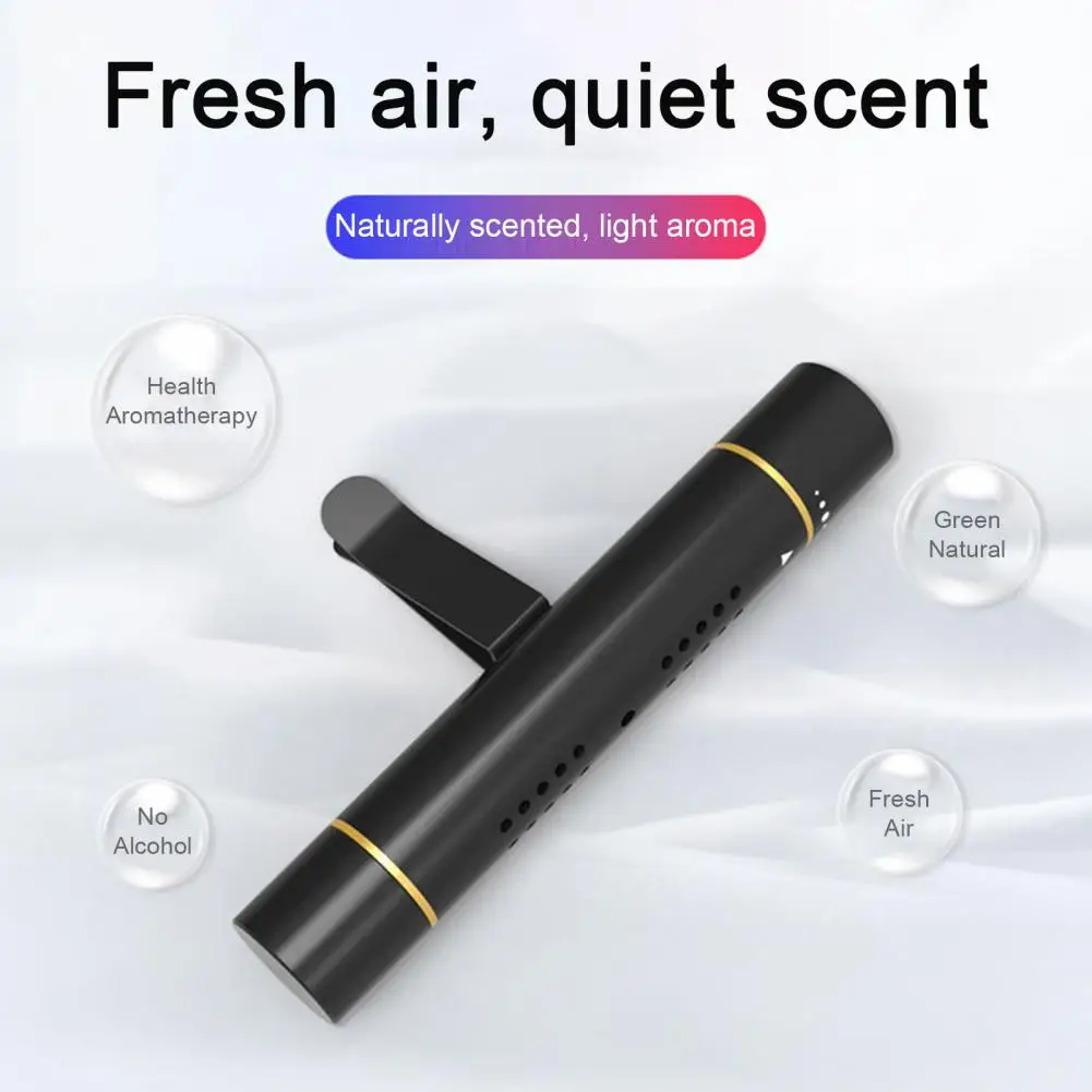 Enhance Driving Experience Car Stick Metal Diffuser Vent Clip with 5 Refill Sticks Aromatherapy for Car Air Conditioning Vents