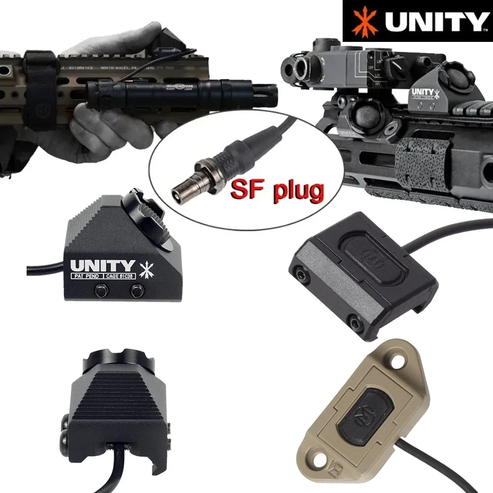 UNITY Picatinny M-lok KEYMOD SL Лазерный выносной выключатель давления для Surefire M300 M600 2.5 3.5 SF Crane Plug NGAL