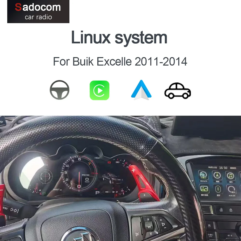 

1920*720 12,3 дюйма приборная панель приборная панель автомобильный кластер кабина для Opel Astra J Vauxhall Buick excelle Verano 2010-2017 спидометр