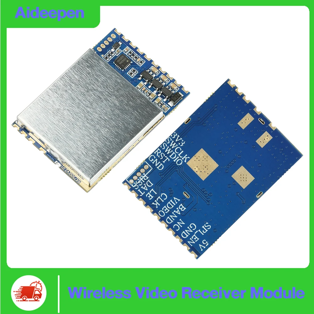

6-7.5GHz FPV Wireless Video Receiver Module RX7500 SPI Mode RF Receiver Analog Video Transmission Freely Editable Channels