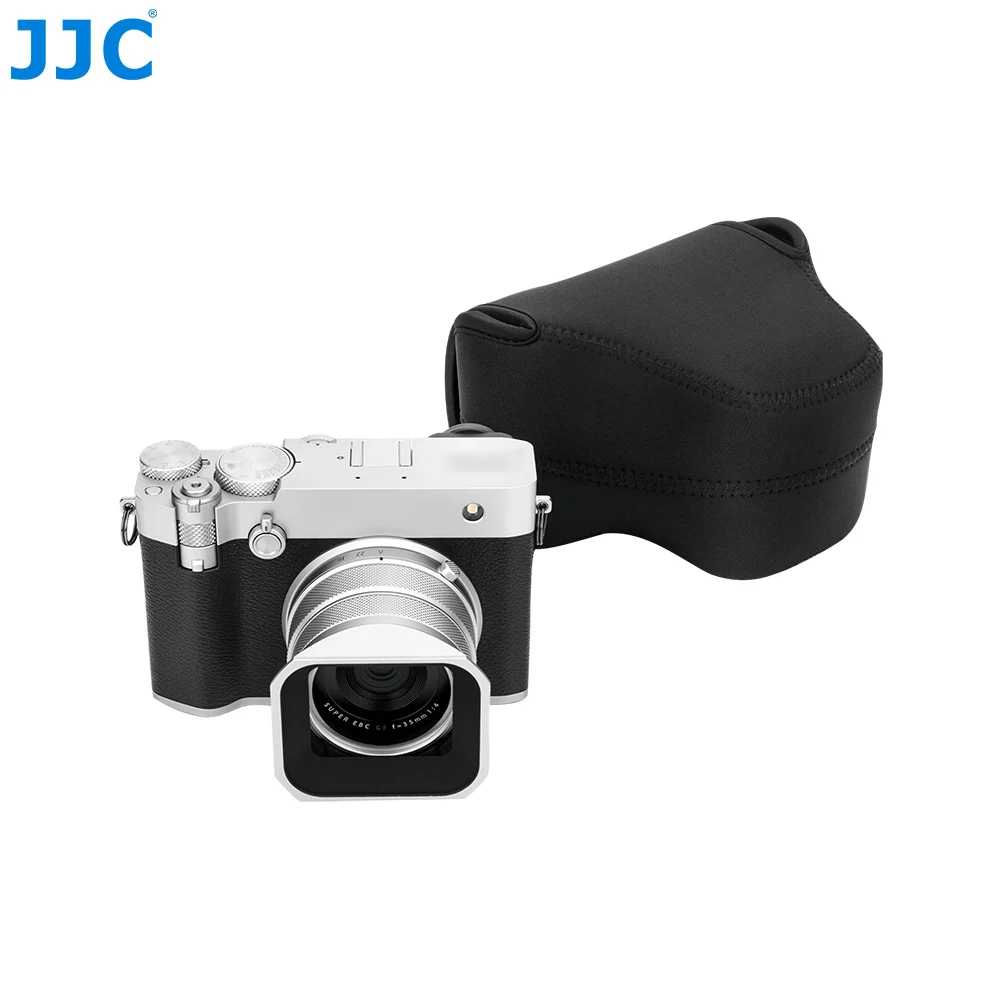 JJC Soft Neoprene Camera Case Pouch Bag for Fuji Fujifilm GFX100RF Camera Protect Storage Lightweight Bag Fujifilm GFX100RF