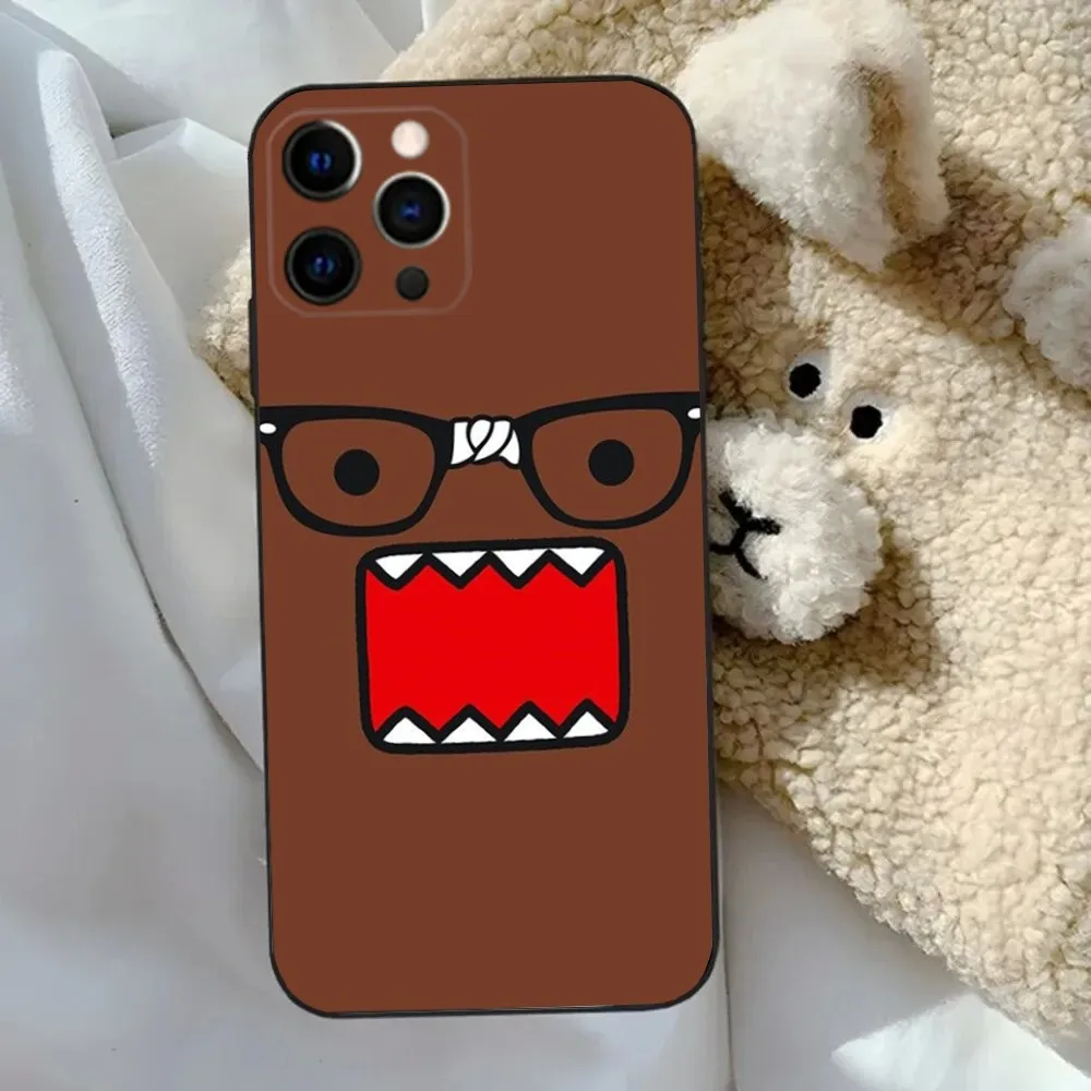 Cute D-Domo-kun  Phone Case For Apple iPhone 15,14,13,12,11,Pro,X,XS,Max,XR,Plus,Mini Soft Black Cover