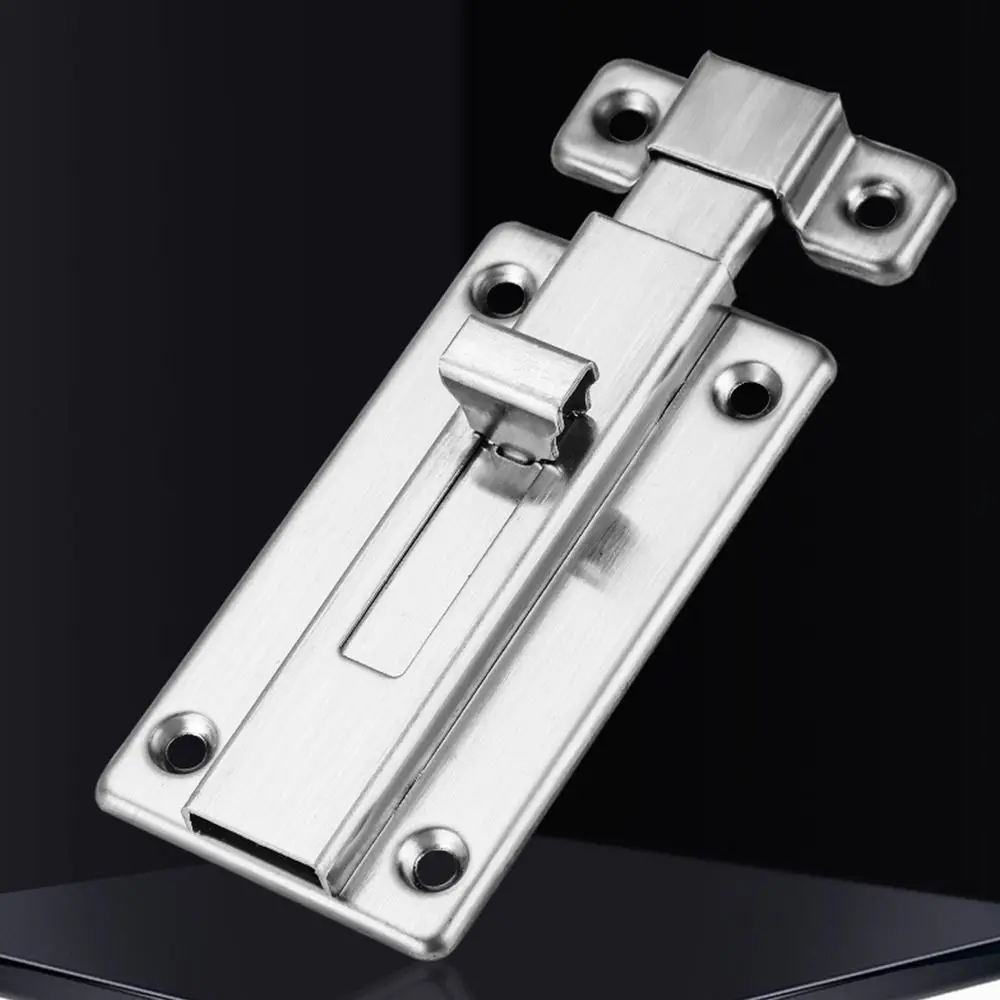 Anti-theft Stainless Steel Door Latch Hasp Buckle Bolt Hotel Office Security Lock Wooden Gate Window Kitchen Home Improvement