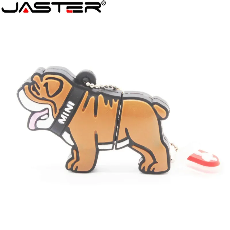 JASTER Lovely mini Bulldog USB Flash Drive cute animal cartoon USB 2.0 4gb/8gb/16gb/32gb/64gb Real capacity USB memory stick