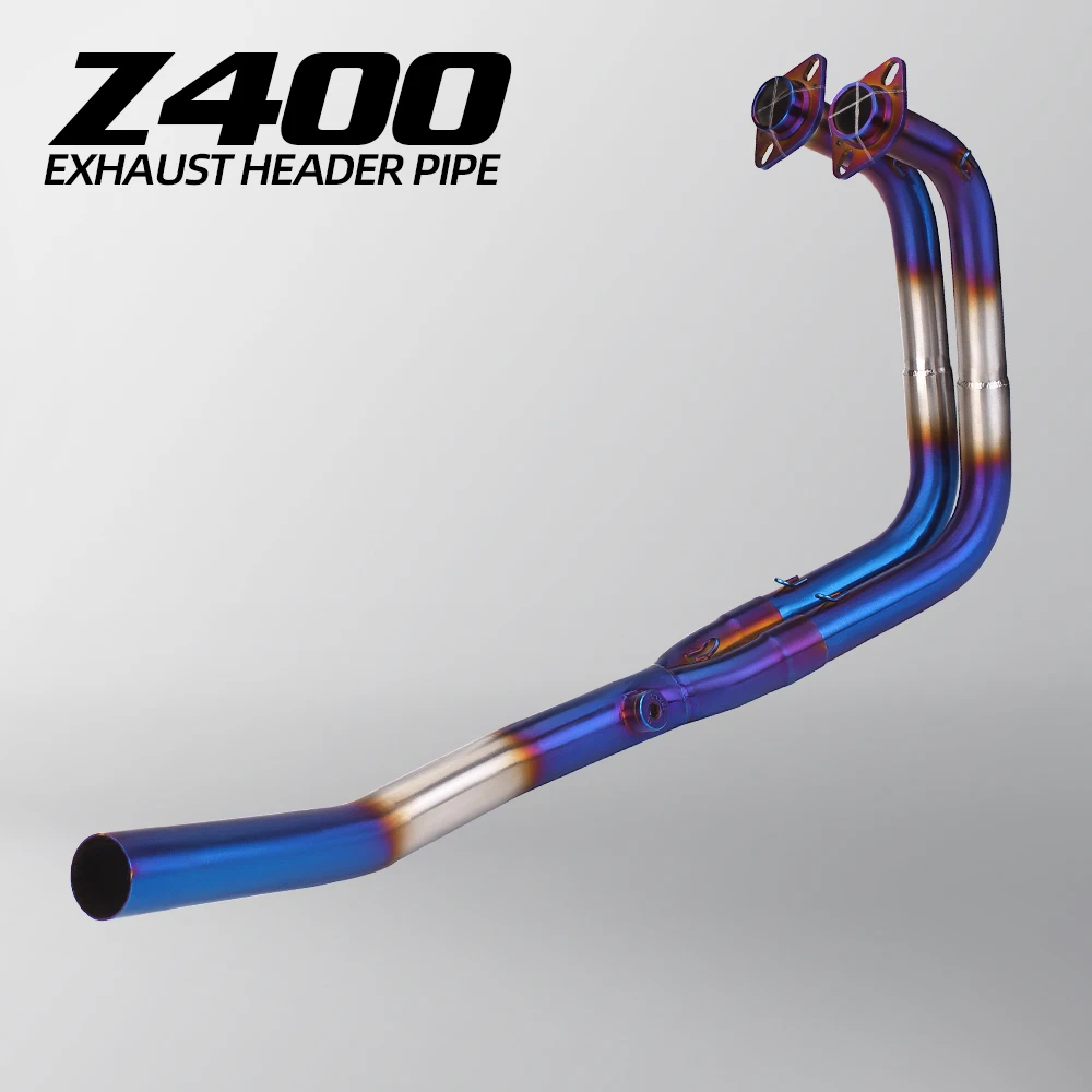 

Motorcycle exhaust for Kawasaki z400 Ninja400 2018-2024 stainless steel exhaust system front link pipe connect original