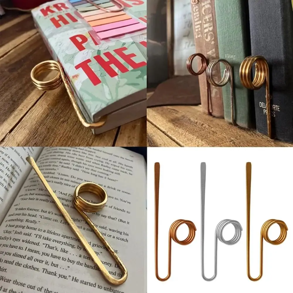 

Creative Metal Book Holder Exquisite Multi-function Thumb Book Page Holder Simple Portable Ring Bookmark Gift