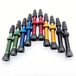 Tubeless Presta Valves Stem 34/40/44/46/48/55/80mm, Super Light Alloy Presta Valve Stem Kit - Multiple Color and Size Options