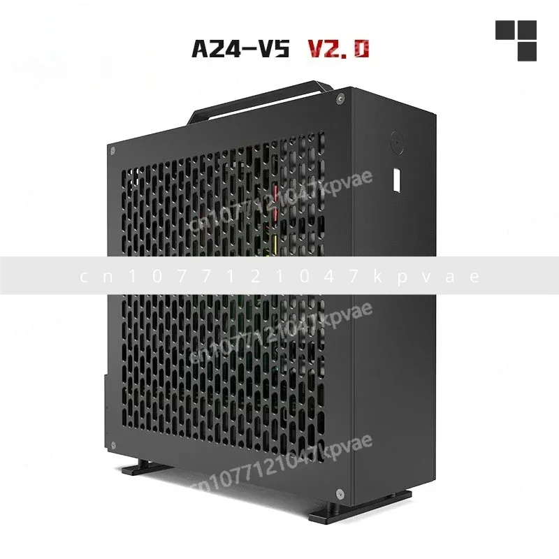 1U Power Supply Itx Chassis 5-liter Mini A24-V5 2.0 Dual Slot Single Monitor with Double Chamfers