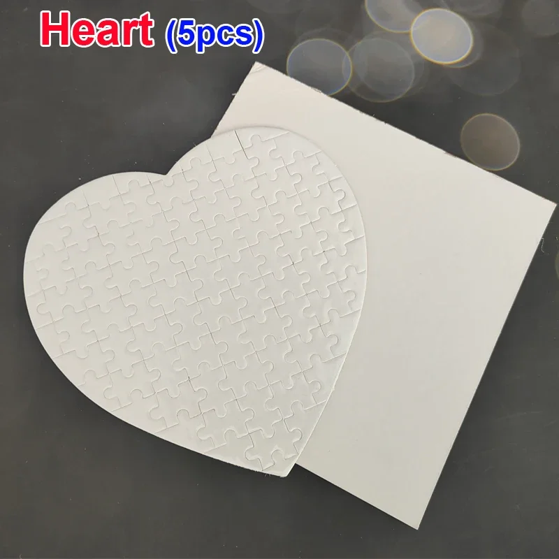 5pcs 10pcs a5-48/80 a4-120 Printable Jigsaw Puzzles Blanks Sublimation Heat Transfer Printing Photo Personal Cardboard