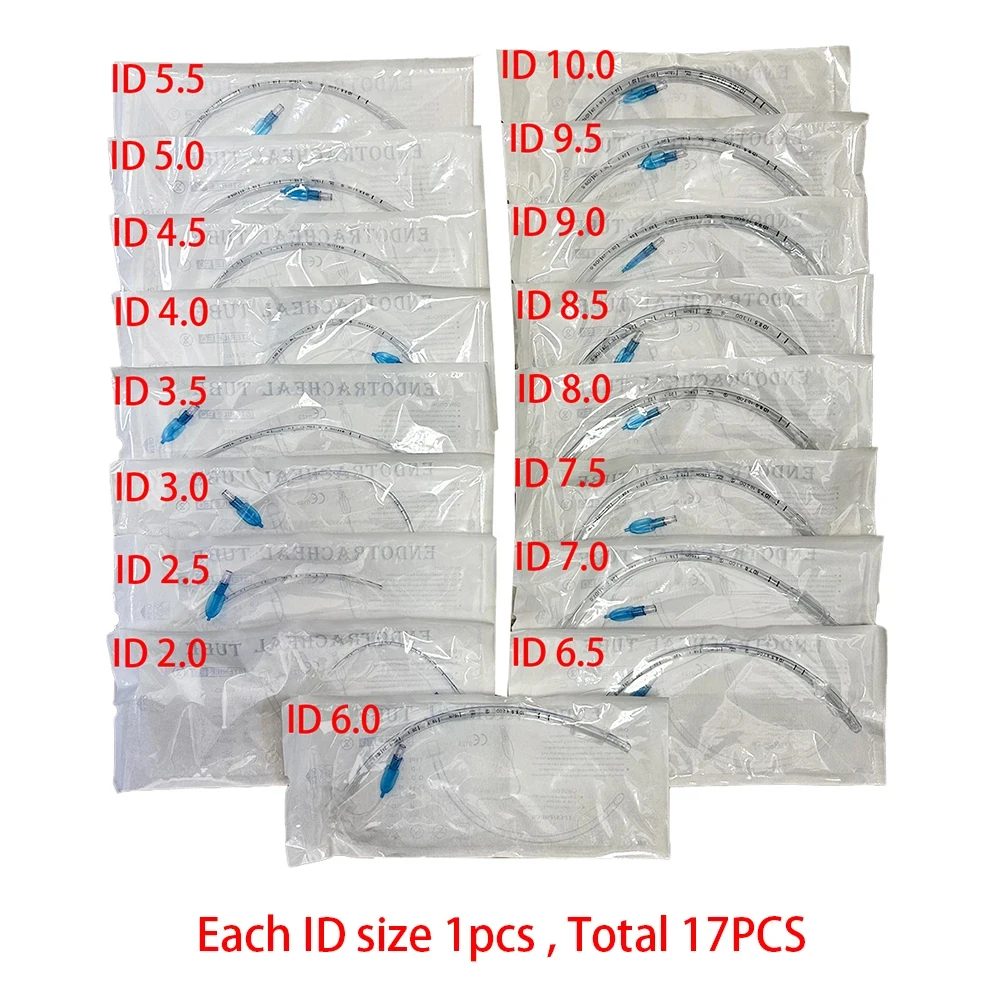 

Animal tracheal intubation Cat Dogs Disposable PVC Sterile Oral Nasal Endotracheal Tube with Cuff 2.5-10mm Veterinary Supplies