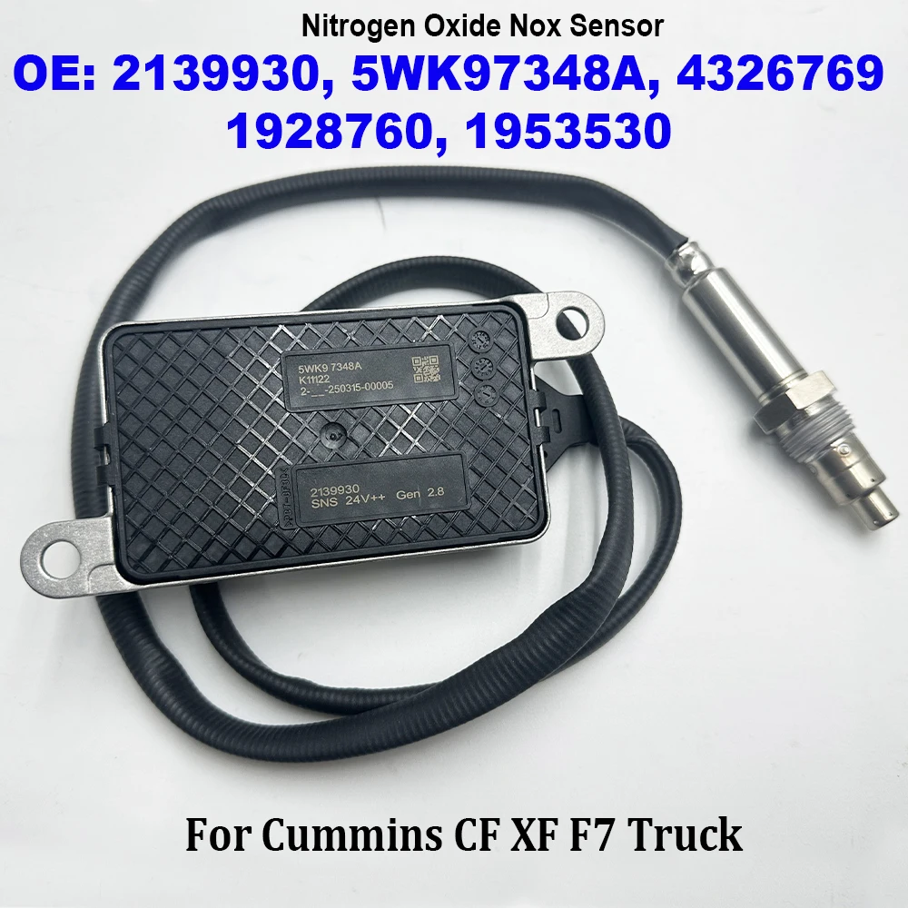 

High Quality 4326769 5WK97348A 2139930 1928760 1953530 Nitrogen Oxygen Nox Sensor For Cummins CF XF F7 Truck