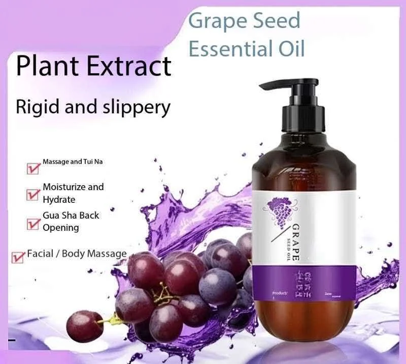 Grape seed massage essential oil full body massage shoulder and neck massage scraping massage massage