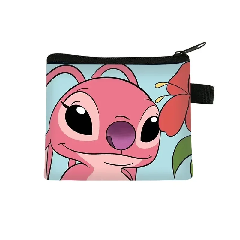 Disney Lilo e Stitch Porta-moedas infantil, Saco de armazenamento de desenhos animados, Mini Carteira, Brinquedos infantis Kawaii, Presente de aniversário