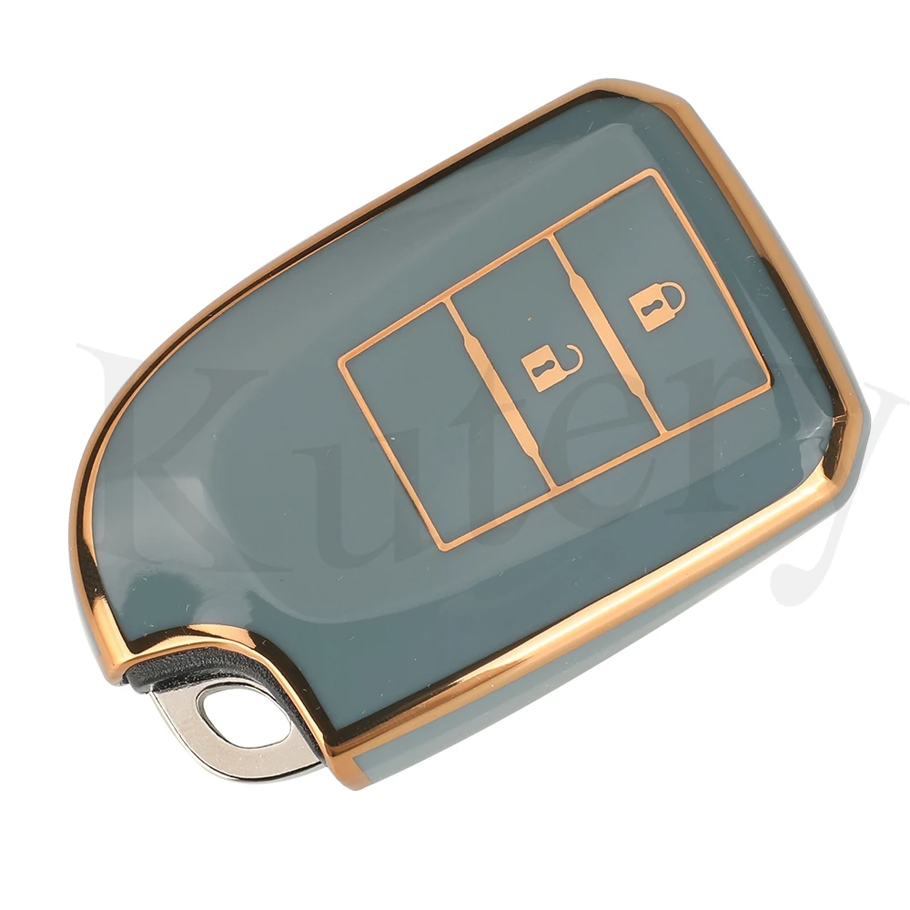 Jingyuqin 2/3 BTN Soft TPU Car Key Case Protector Cover For Toyota Prado Yaris Vios Previa Yarisl X Hiace Verso Camry