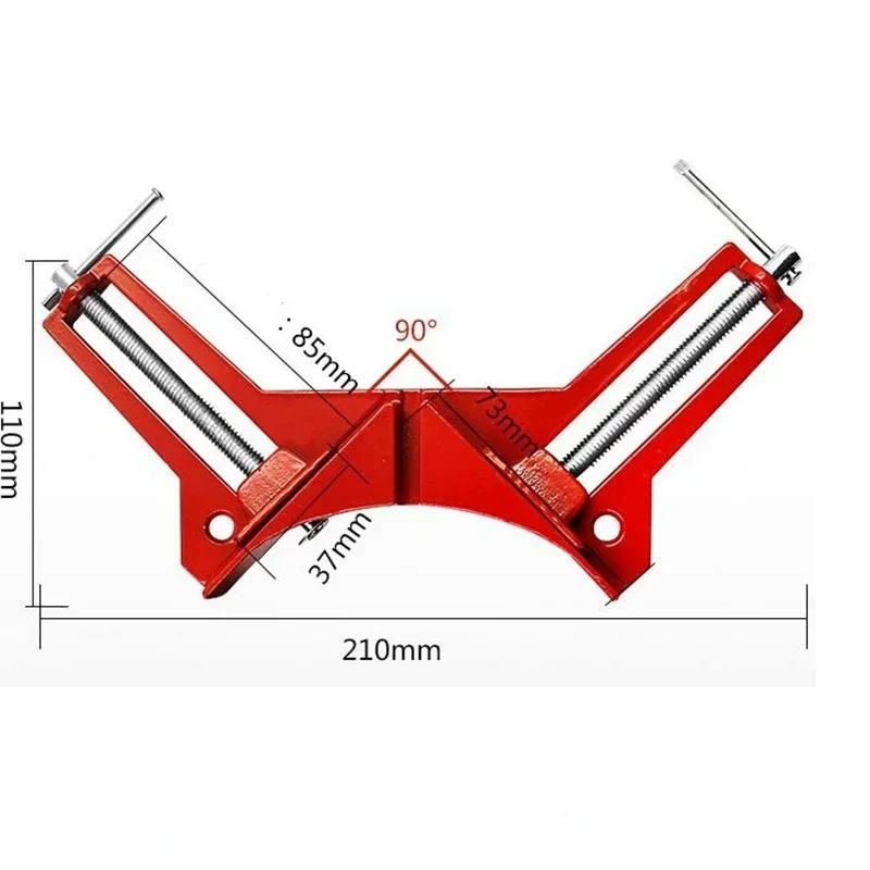 2pcs/4pcs fish tank clampright angle fixing clamp 90° picture frame clamp DIY reinforced aluminum alloy glass woodworking clamp