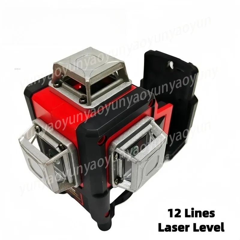 For 12-Line 3D Laser Level, Self-Leveling Green Beam Horizontal Vertical Light Meter Tool