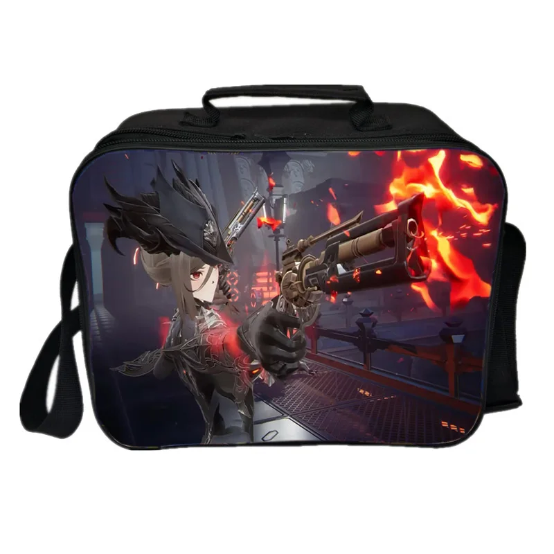 Duet Night Abyss Anime Gane Lunch Bag Kids Cartoon 3D Print Student Food Picnic Bag Child Cola Ice Bagpack Square Insulated Bag
