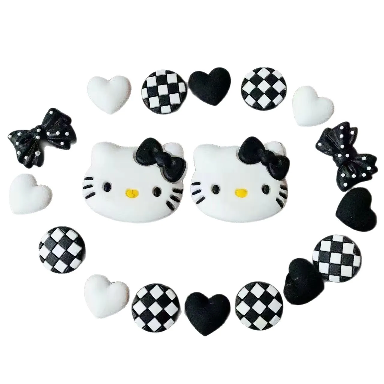 متعة ولطيفة القط هول حذاء زهرة مشبك الإبداعية انفصال الأحذية الديكور مشبك الأحذية DIY