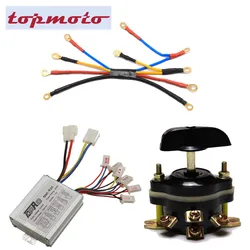 500W 24V Brush Speed Controller + Forward Reverse Switch Knob For Electric Go Kart ATV