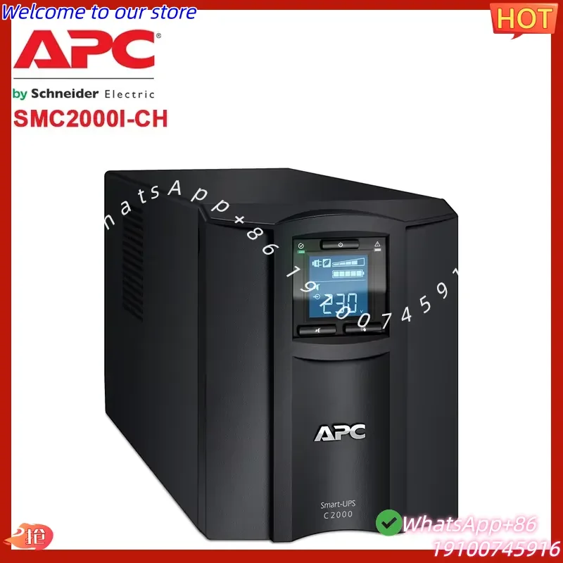 2026Hot APC UPS SMC2000I-CH 2kVA 1300W Torre UPS APC Smart-UPS con comunicación USB y serie, fuente de alimentación ininterrumpida individual